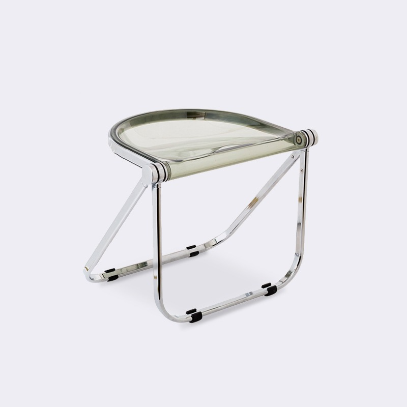 1인 간이 접이식 투명 체어 카페 인테리어 폴딩 디자인 의자